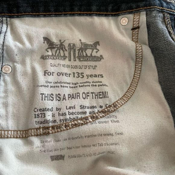 #20 Levi’s red tab 505 straight fit W36XL34 - Picture 12 of 14